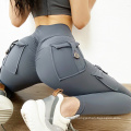 Leggings de control de la barriga activa Leggings de yoga con bolsillos para mujeres